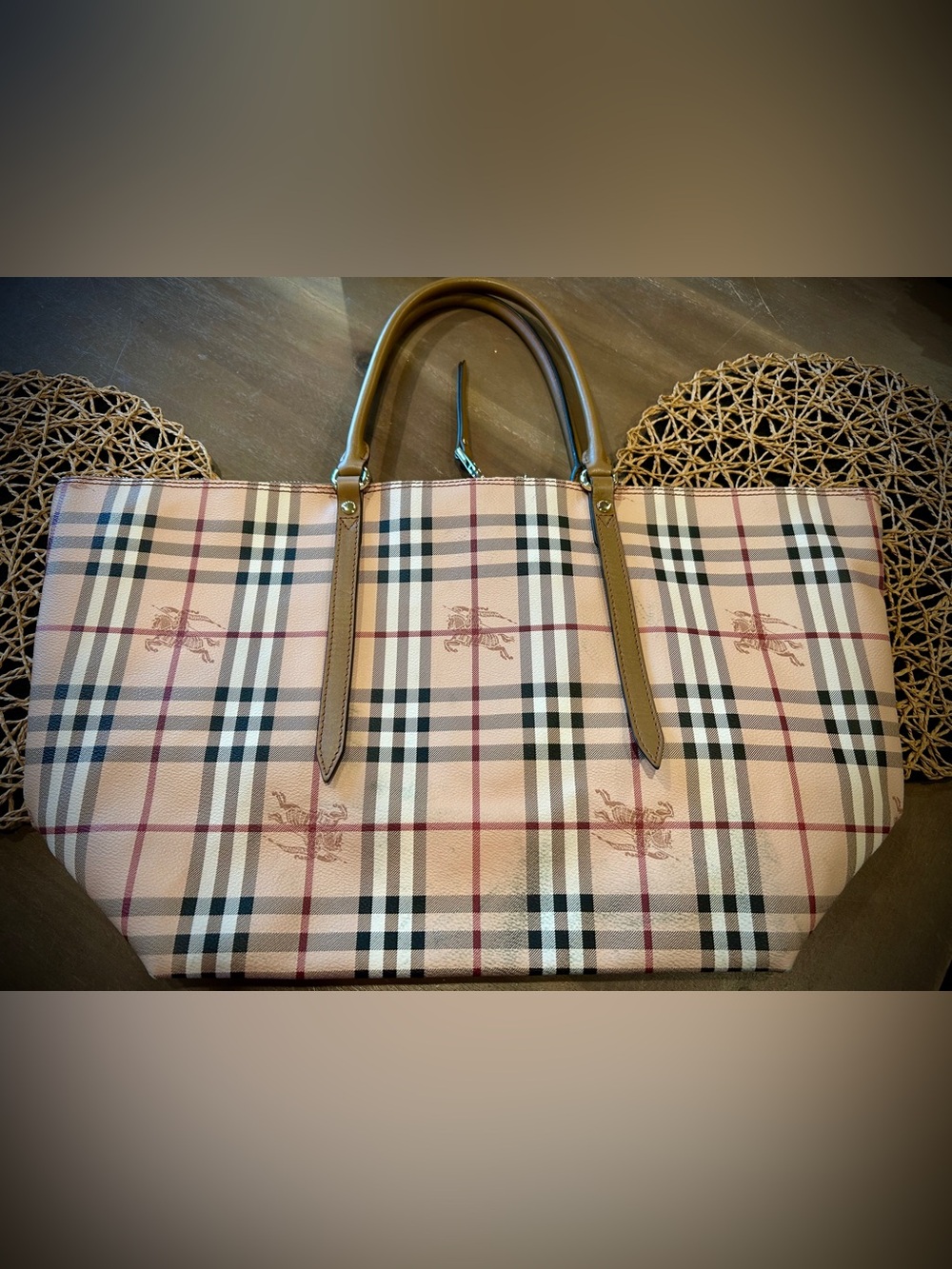 BURBERRY MEDIUM HAYMARKET CHECK SALISBURY BAG - Picture 10 of 15